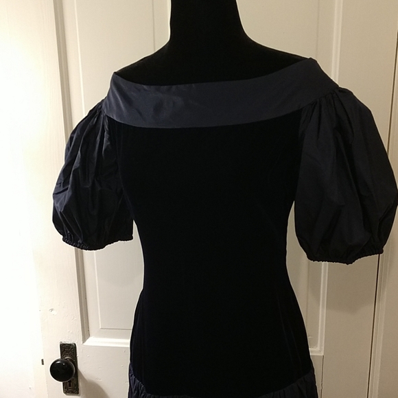 Mila Schon Due velvet & viscose party dress, 10 - Picture 2 of 8